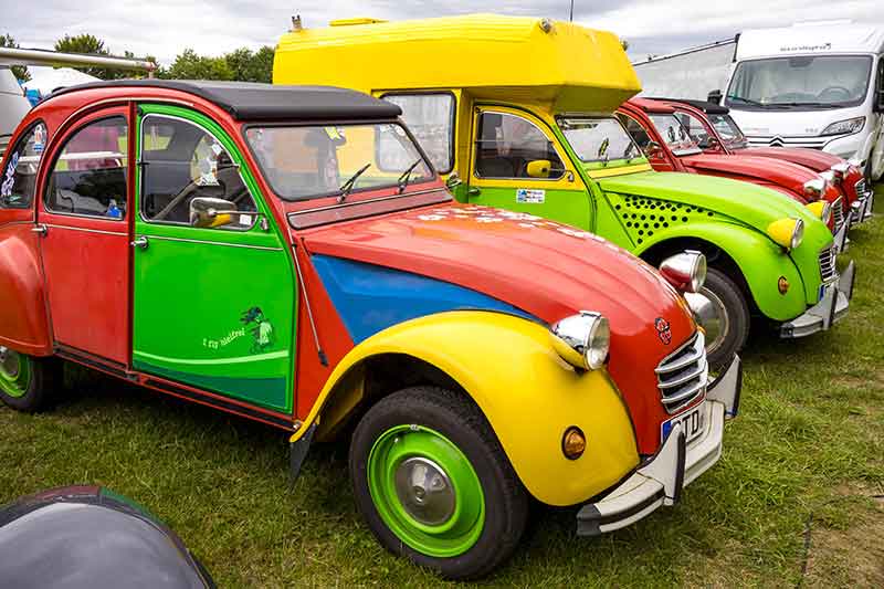 Viele, viele bunte Enten beim Deutschen Ententreffen in Kropp.
