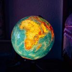 Globus vom Großvater mit Kolonien