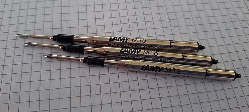 Neue Minen für den Lamy-Kugelschreiber