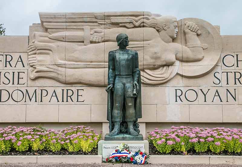 Das Memorial für General Leclerc in Madonne-et-Lamerey.