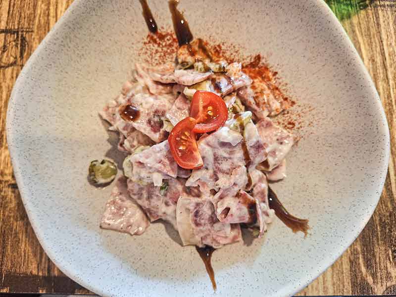 Salade de Museau, zu Deutsch Nasensalat.