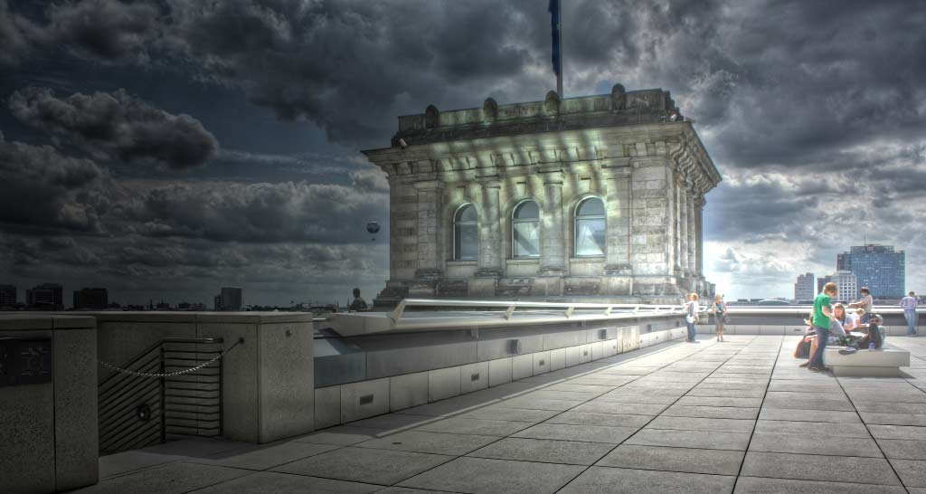 Blick von der Reichstagsterrasse - ein wenig überdrehter.