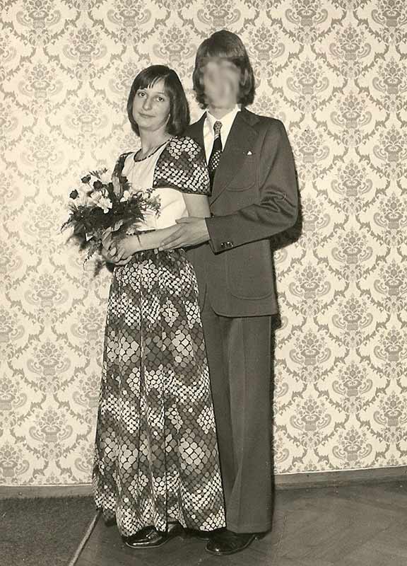 Tanzustundenpaar aus den 70er Jahren.