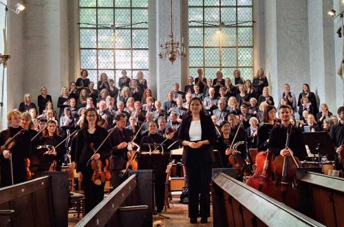 Die Walddörfer Kantorei bei ihrem Auftritt in St. Aegidien Lübeck.