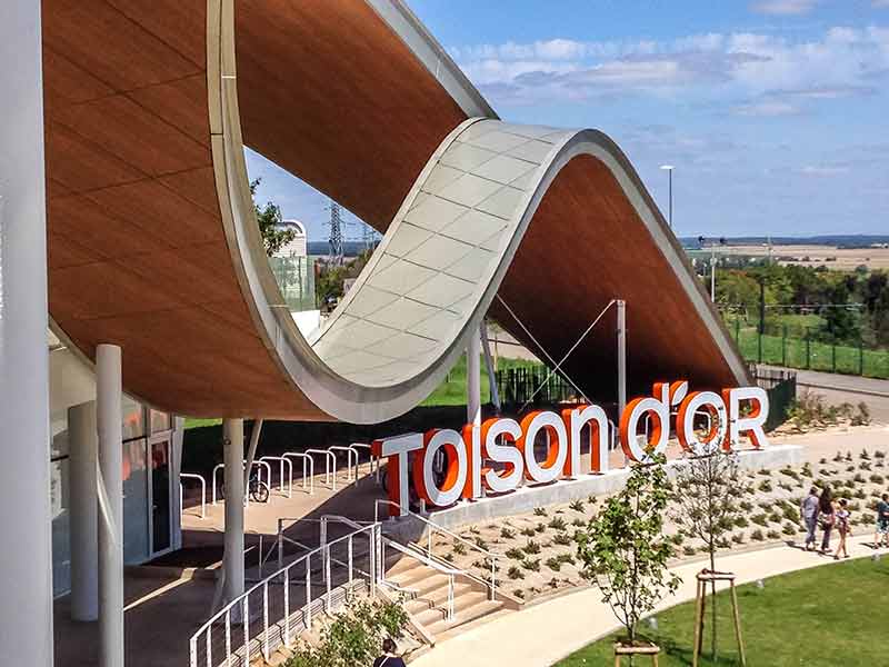 Eines der architektonisch schönsten Einkaufszentren: Toison d'Or in Dijon.
