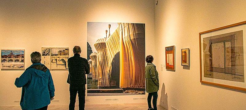 Ausstellung Christo und Jeanne-Claude im Schloss Gottorf in Schleswig.