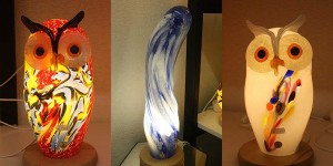 Glaslampen aus der Glasbläserei Malente.