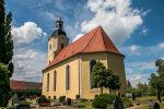 Die Kirche von Trossin: Erbaut 1772 und bezahlt von Christian Gottlob Frege I.